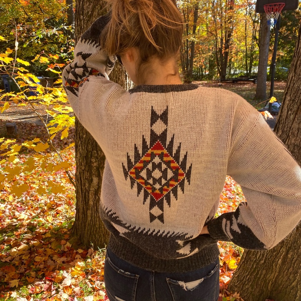Vintage Point Zero America tribal sweaters
